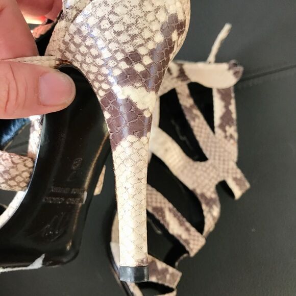 Guíseppe Zanetti snake print leather heels - Picture 13 of 14